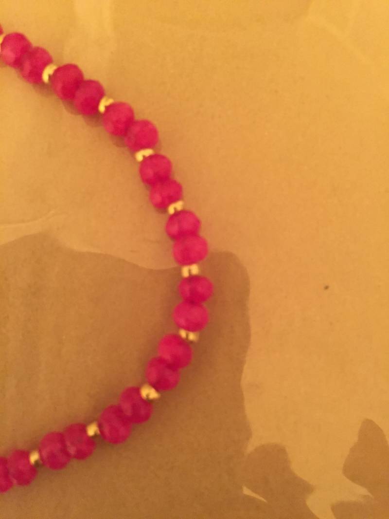 Rubin-Halskette von GiltLilyHandicraft