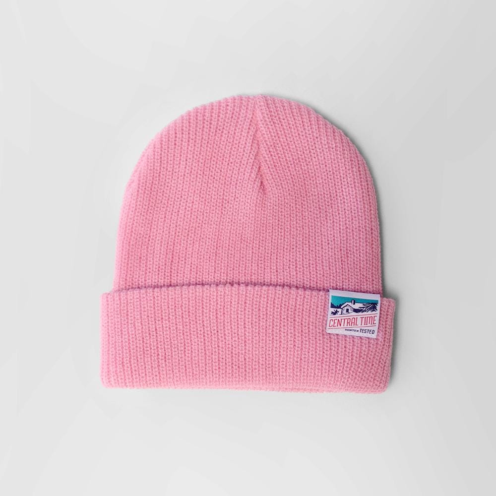 Central Time Schneemütze - Pink Central Time Schneemütze - Pink von GilteeApparelCompany