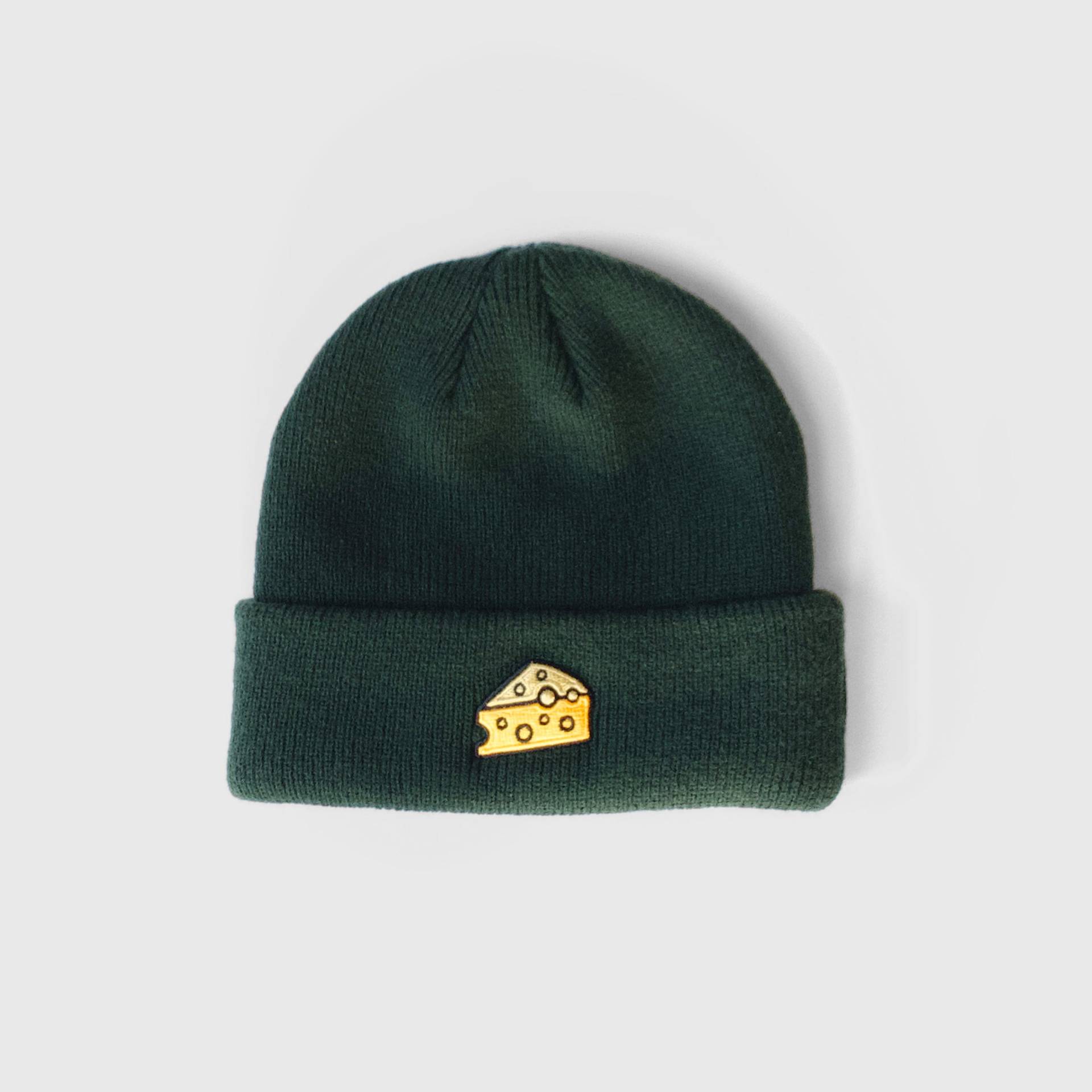 Käsemütze, Beanie Aus Waldgrünem Vintage Strick, Wisconsin Pride Käsemütze, Beanie Aus Waldgrünem Vintage Strick, Wisconsin Pride von GilteeApparelCompany