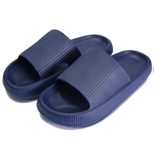 Giltpeak Badelatschen Kinder Mädchen, Pummy Original Wolken Schlappen Jungen, Flache Hausschuhe Super Weich Rutschfest Badeschuhe Sommer Strand Für Adults Kinder(Aquamarin,34/35) von Giltpeak