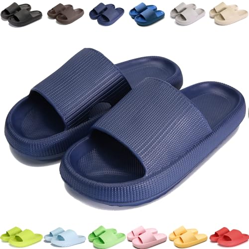 Giltpeak Pummy Original Damen Cozy Slides, Schlappen Wolkenschuhe Rutschfest Badeschuhe Für Kinder Adults (Aquamarin, Erwachsene, 38, Numerisch (von/bis), EU Schuhgrößensystem, 39, M) von Giltpeak