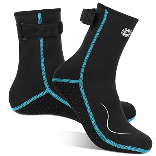 Gimilife Schwimmsocken für Männer und Frauen, 3 mm Neopren-Socken, Neoprenanzug, Tauchsocken, Thermal-Wassersocken, Schwimmsocken für Strandaktivitäten, Tauchen, Schnorcheln, Surfen, High Cut / von Gimilife