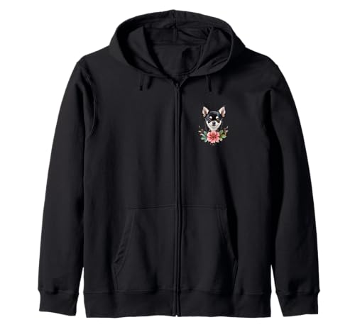 Chihuahua Welpe mit hübschen Blumen Hund Mama Papa Sohn Tochter Kapuzenjacke Chihuahua Welpe mit hübschen Blumen Hund Mama Papa Sohn Tochter Kapuzenjacke von GimmeaCHI