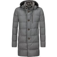 Gimo's Daunenmantel aus Technoflanell mit abtrennbarem Pelz-Besatz in 58 von Gimo's