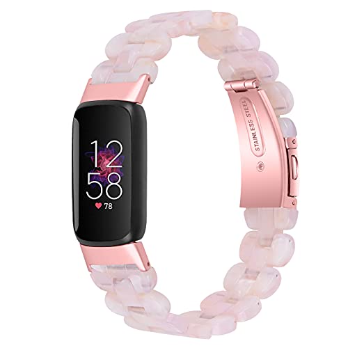 Gimuk Kompatibel mit Fitbit Luxe Armband für Damen und Herren, Resin-Ersatzarmband für Sport-Armbanduhr, Zubehör, Armband für Luxe-Fitness-Tracker, Small / Large, Harz von Gimuk