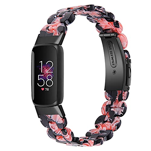 Gimuk Kompatibel mit Fitbit Luxe Armband für Damen und Herren, Resin-Ersatzarmband für Sport-Armbanduhr, Zubehör, Armband für Luxe-Fitness-Tracker, Small / Large, Harz von Gimuk