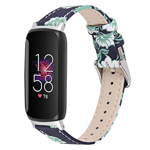 Gimuk Lederarmband kompatibel mit Fitbit Inspire 3 Armbänder für Damen und Herren, weiches atmungsaktives Leder-Sport-Armband Ersatzband, Armband für Fitbit Inspire 3 von Gimuk