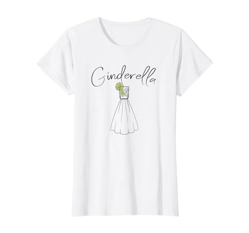Ginderella - Gin Liebhaber Lustiges Damen JGA Party Design T-Shirt Ginderella - Gin Liebhaber Lustiges Damen JGA Party Design T-Shirt von Gin Tonic Trinker Geschenk Junggesellenabschied