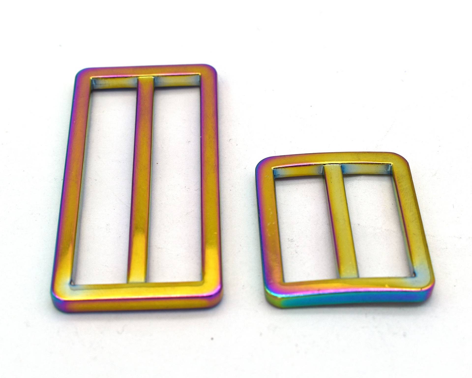 25-50mm Regenbogen Gürtelschnalle Double Bar Verschluss Schnalle Rechteck Geldbörse Schnallen Für Riemen Ersatz Handtasche Gurtband Hardware Diy von GinAccessoriesHeaven