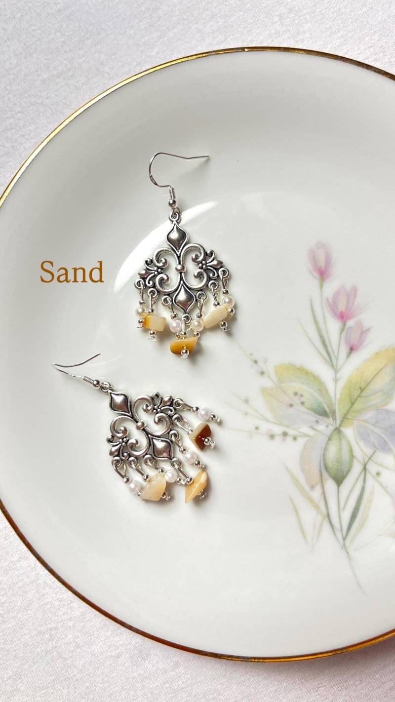 Boho Ohrringe Mit Edelsteinen Boho Ohrringe Mit Edelsteinen von GinArtDesigns