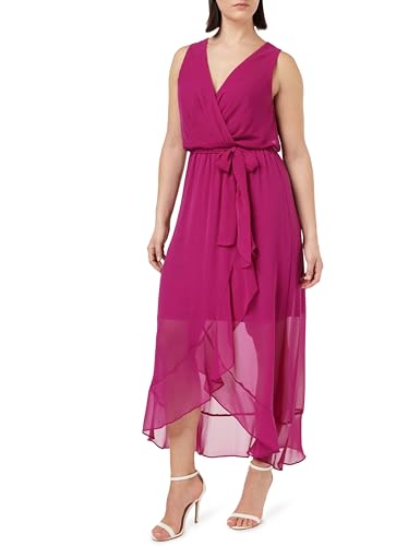Gina Bacconi Damen Ärmelloses Wickelkleid Cocktailkleid, Fuchsia, 40 von Gina Bacconi