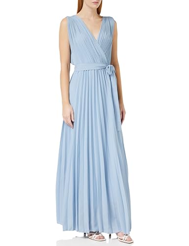 Gina Bacconi Damen Maxi Dress with Pleat Skirt Cocktailkleid, Light Blue, Medium von Gina Bacconi