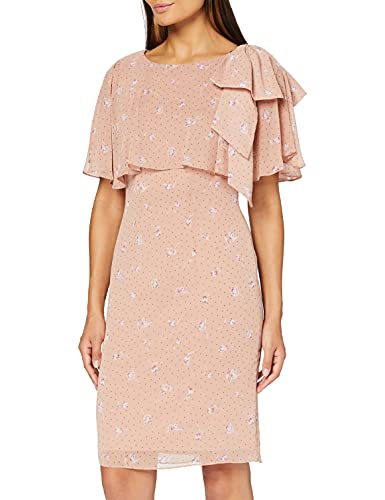 Gina Bacconi Damen Women's Floral Spot Chiffon Dress Cocktailkleid, rosa-Dusty pink, 38 von Gina Bacconi