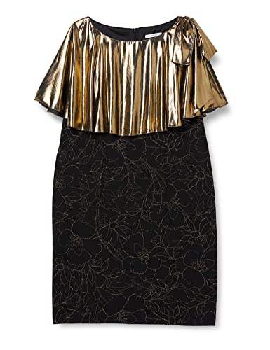 Gina Bacconi Damen Women's Metallic Dress Cocktailkleid, Black/Gold, 20 von Gina Bacconi