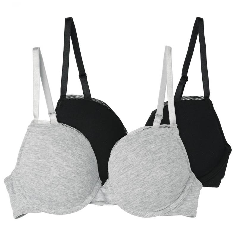 2 Damen Bügel-BHs mit Netz-Spitze von Gina Benotti