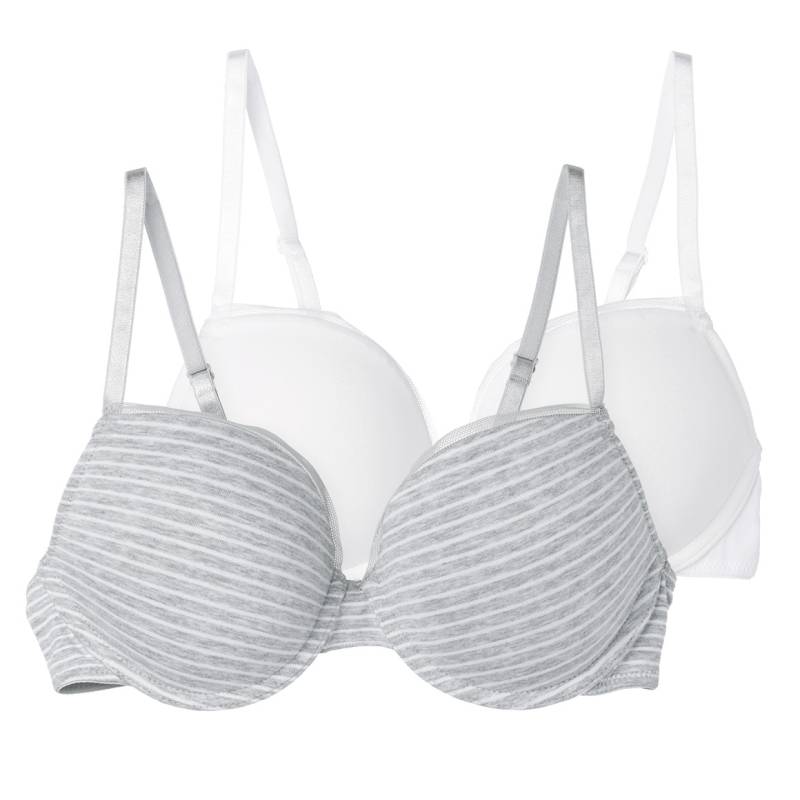 2 Damen Bügel-BHs mit Netz-Spitze von Gina Benotti