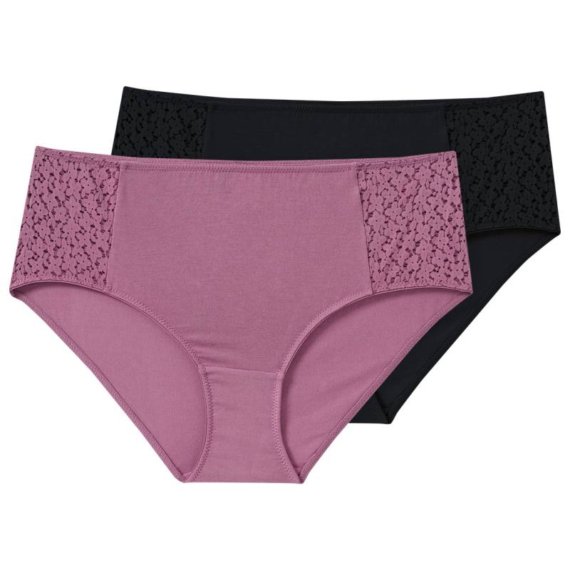 2 Damen Pantys mit floraler Spitze von Gina Benotti