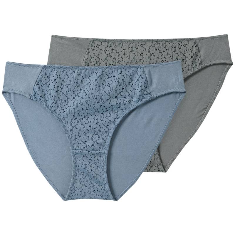 2 Damen Slips mit floraler Spitze von Gina Benotti