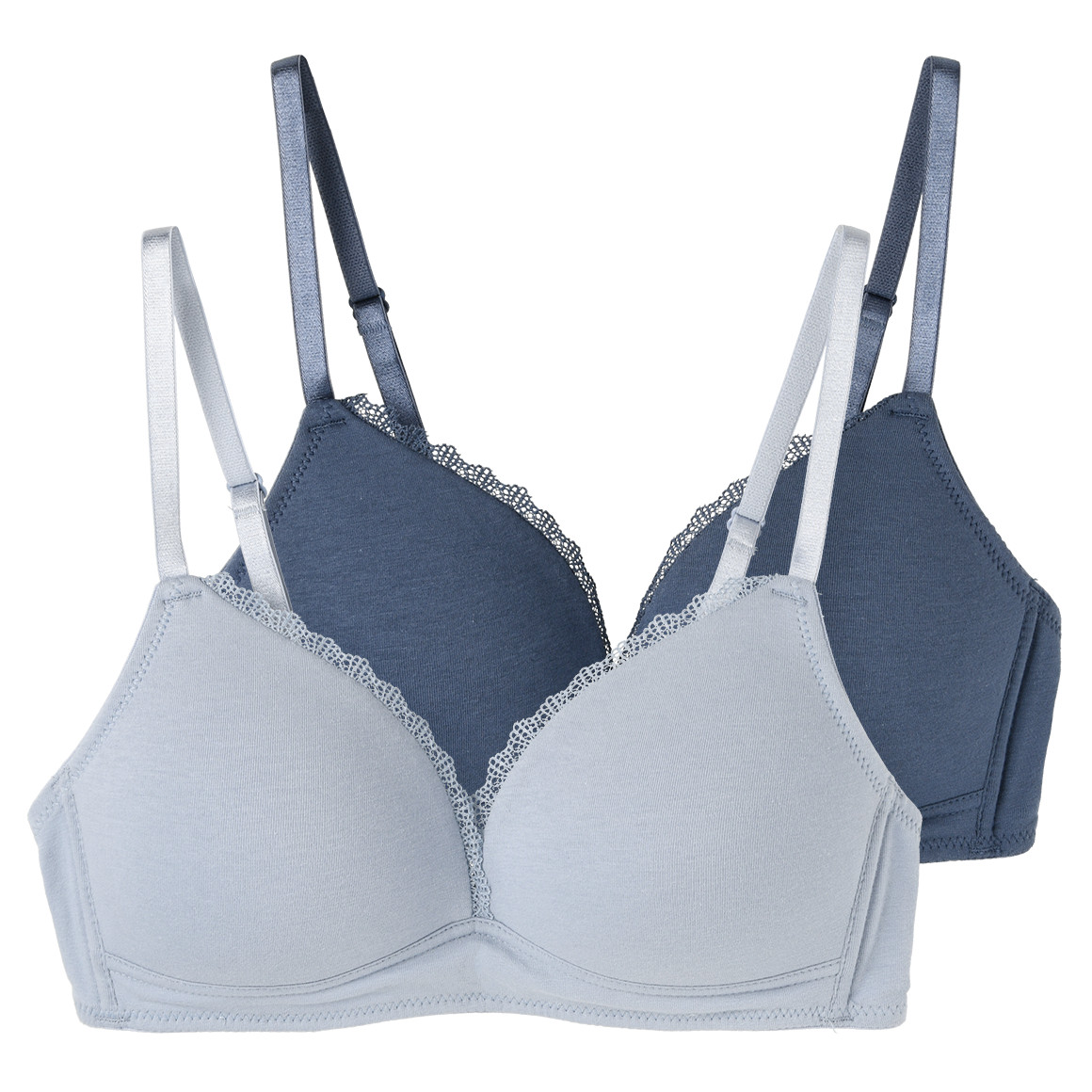 2 Damen Soft-BHs mit Spitze von Gina Benotti