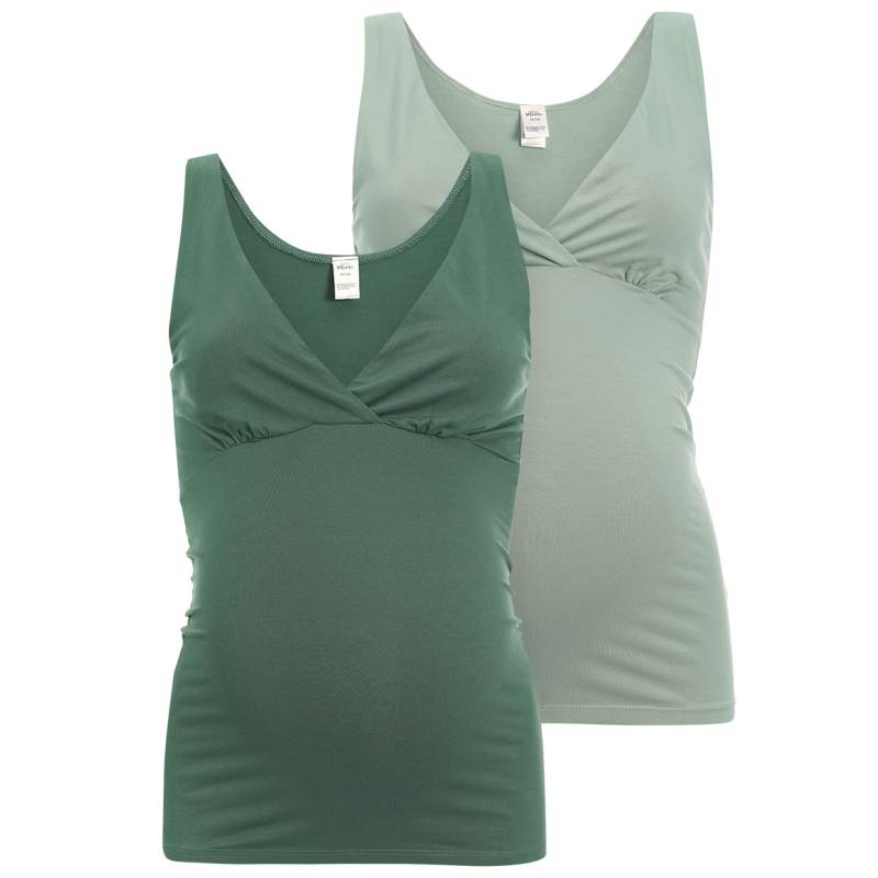 2 Damen Still-Unterhemden mit Bio-Baumwolle von Gina Benotti