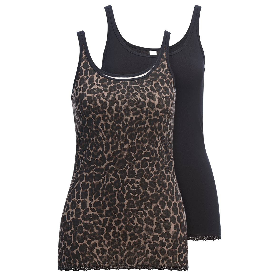 2 Damen Unterhemden mit Spitze von Gina Benotti