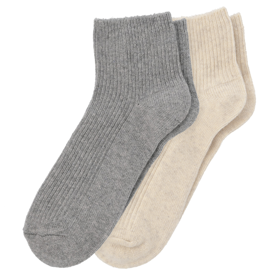 2 Paar Damen Socken mit Woll-Anteil von Gina Benotti