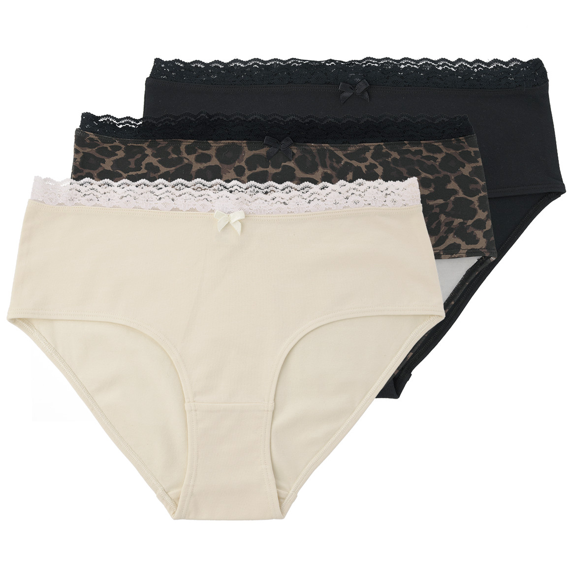 3 Damen Pantys in verschiedenen Dessins von Gina Benotti