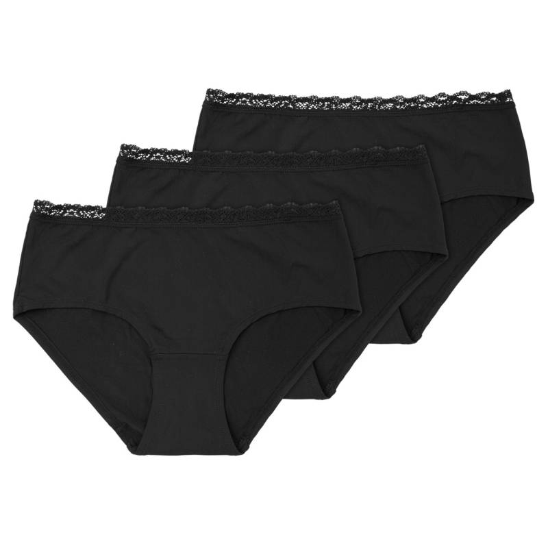 3 Damen Pantys mit Spitzenbund von Gina Benotti