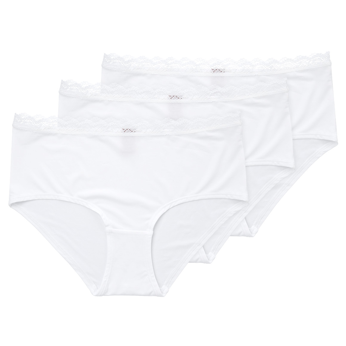 3 Damen Pantys mit Spitzenbund von Gina Benotti