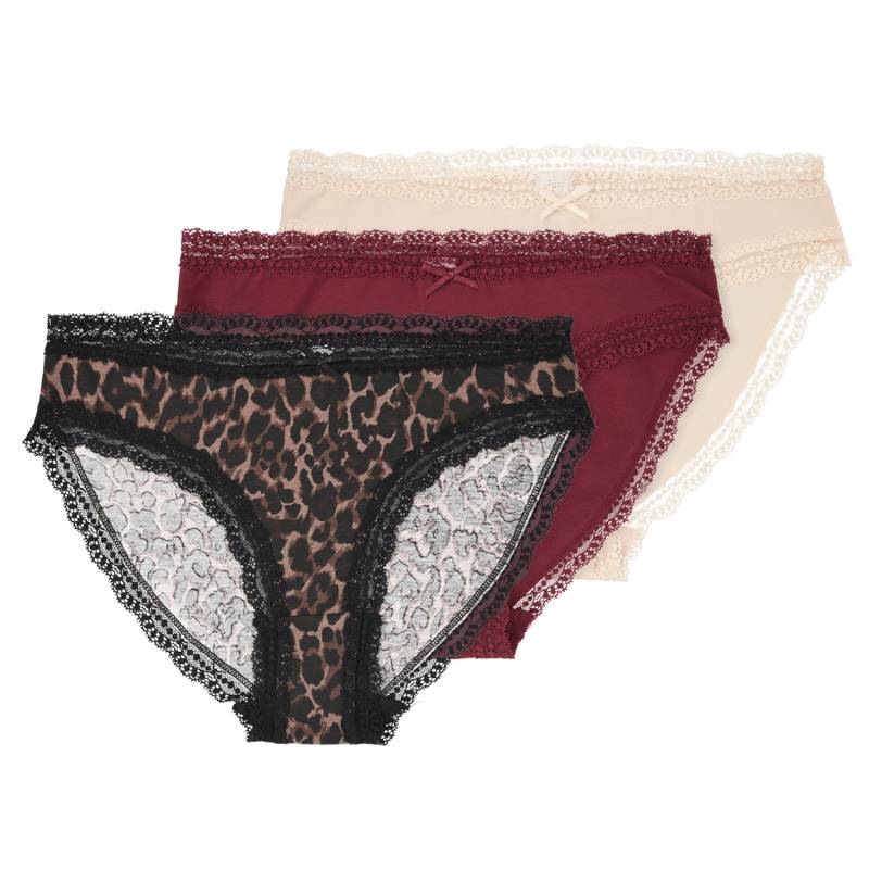 3 Damen Slips in verschiedenen Dessins von Gina Benotti