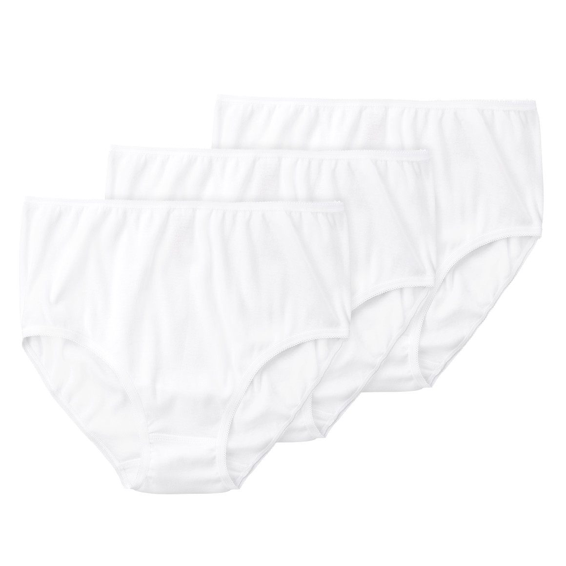 3 Damen Slips mit Mäusezähnchen-Spitze 3 Damen Slips mit Mäusezähnchen-Spitze von Gina Benotti