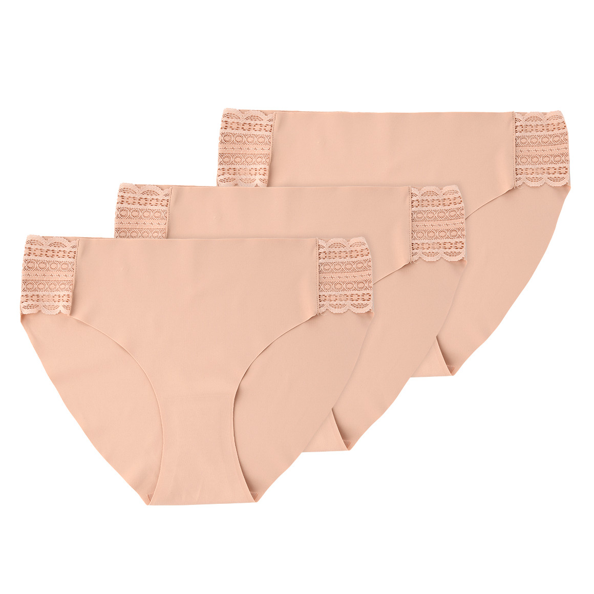 3 Damen Slips mit Spitze von Gina Benotti