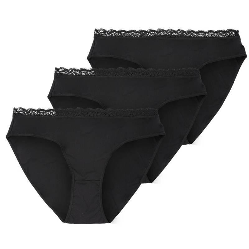 3 Damen Slips mit Spitze von Gina Benotti