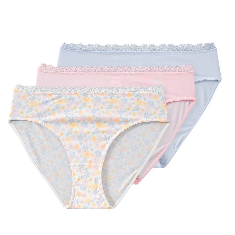 3 Damen Slips mit Spitze von Gina Benotti