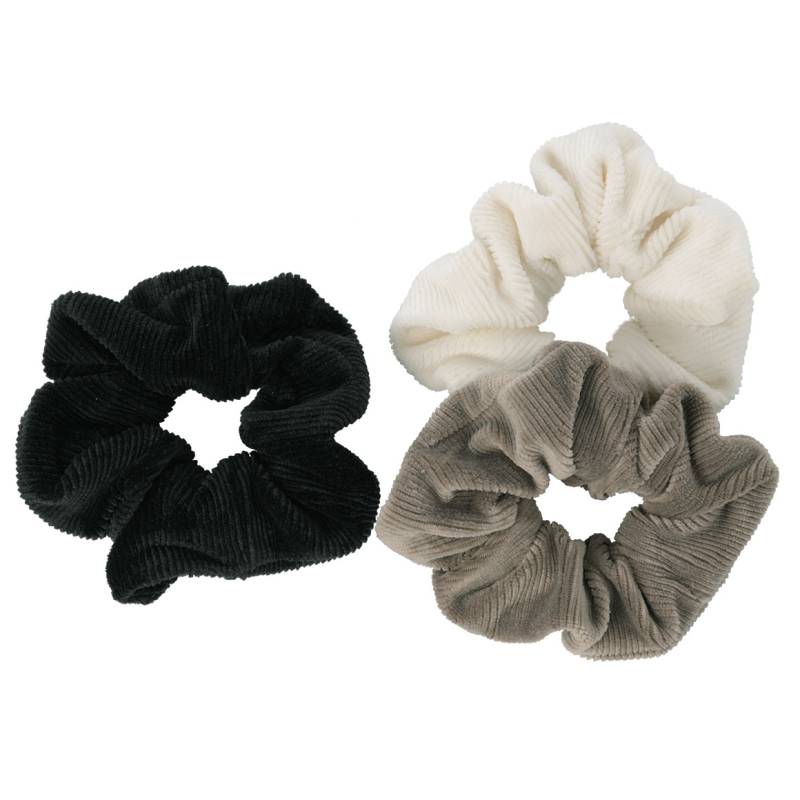 3 Scrunchies aus Cord von Gina Benotti