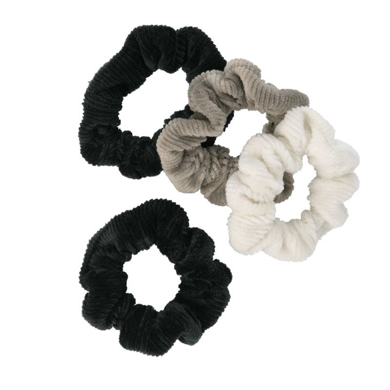 4 Scrunchies aus Cord von Gina Benotti