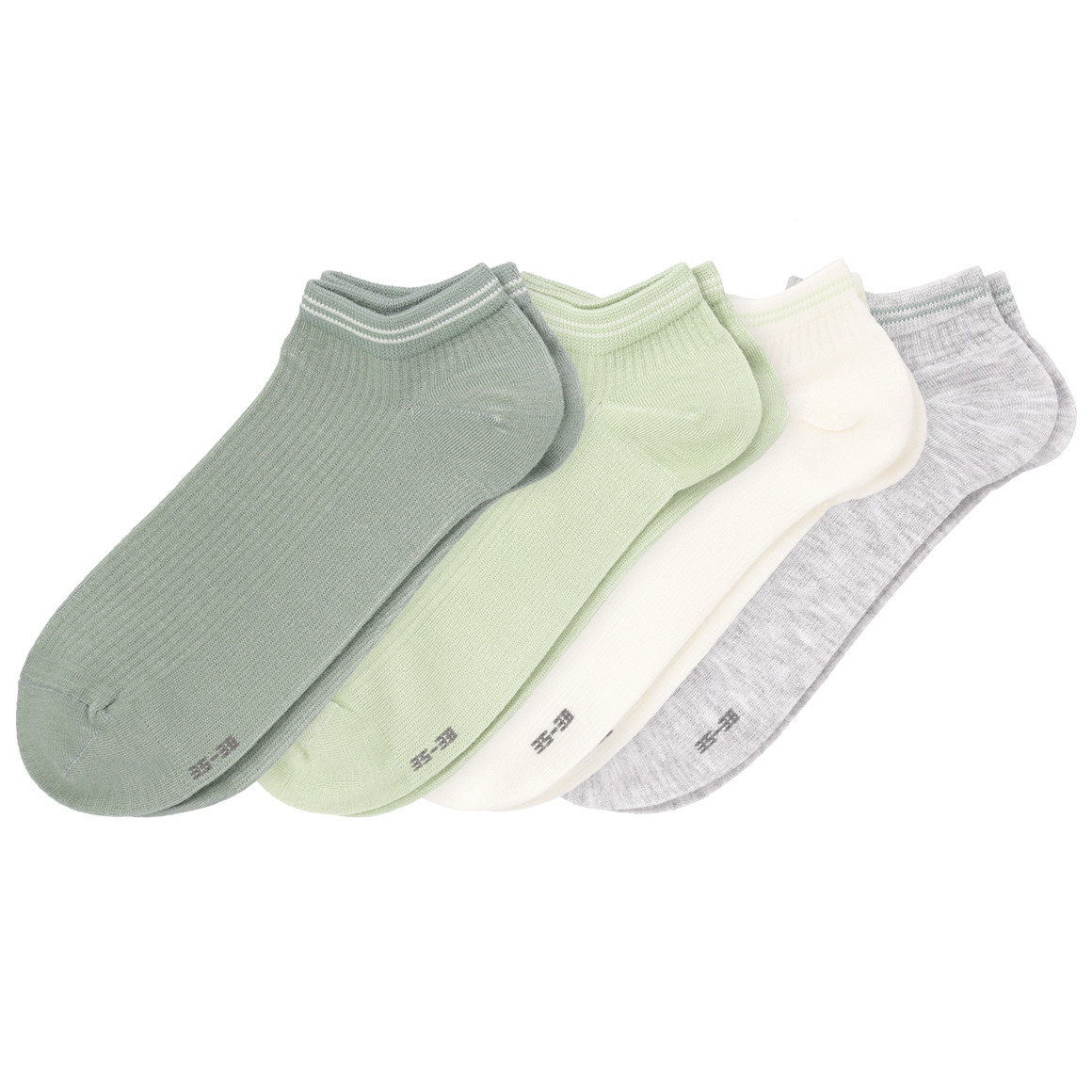 4 Paar Damen Sneaker-Socken im Set von Gina Benotti