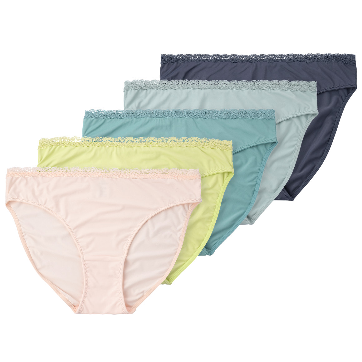 5 Damen Slips mit Spitze 5 Damen Slips mit Spitze von Gina Benotti