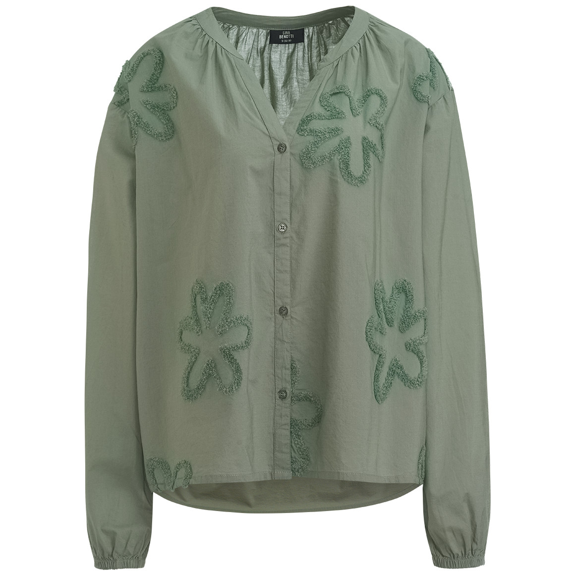 Damen Bluse mit Blumen-Allover von Gina Benotti
