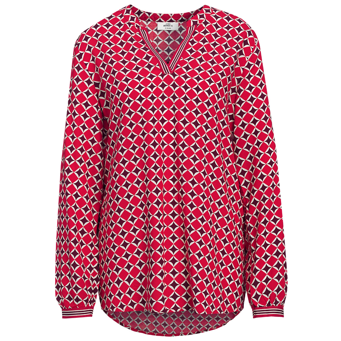 Damen Bluse mit Serafino-Ausschnitt von Gina Benotti