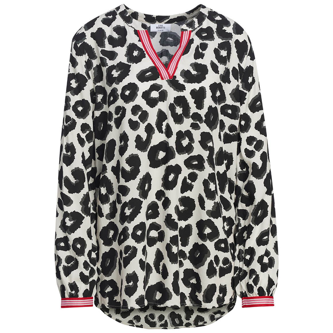 Damen Bluse mit Serafino-Ausschnitt von Gina Benotti