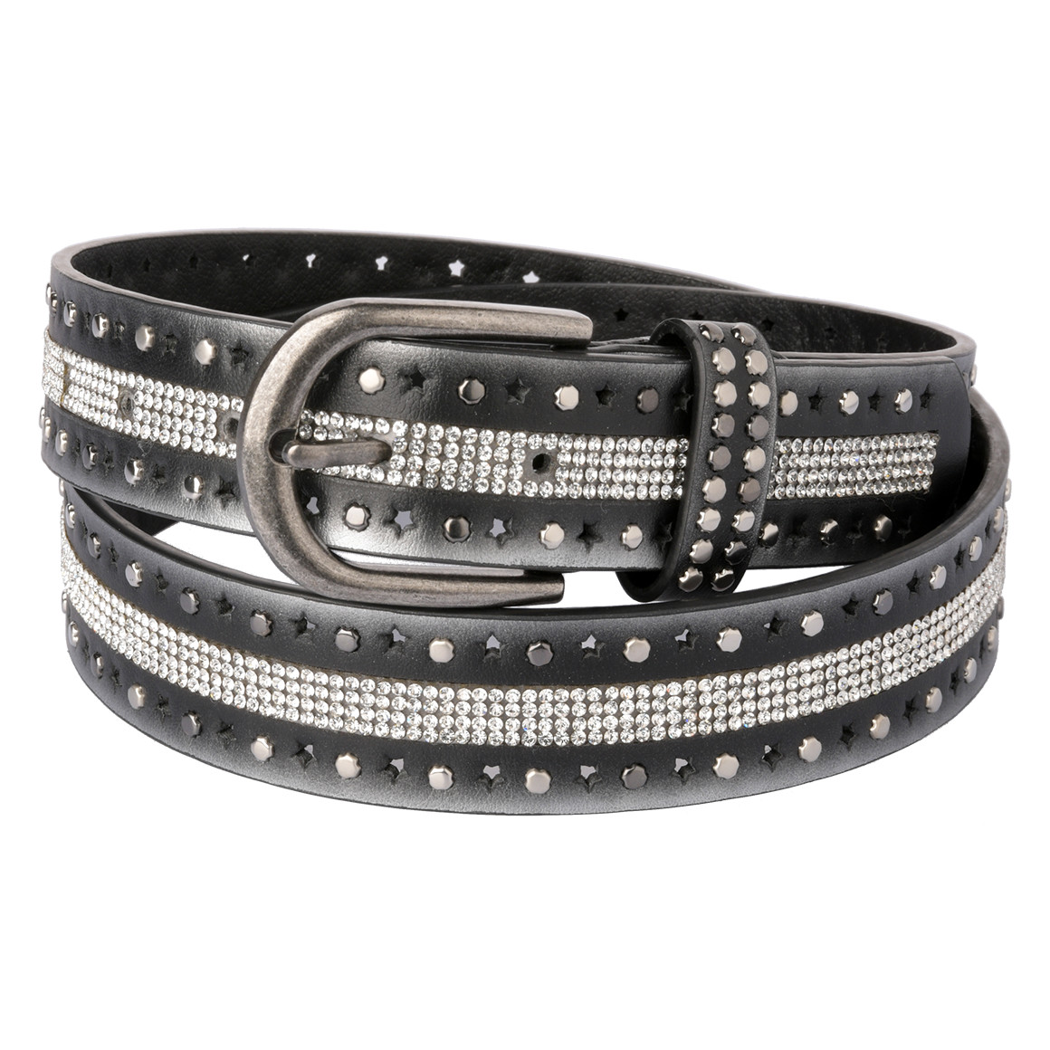 Damen Gürtel mit Nieten-Applikation von Gina Benotti