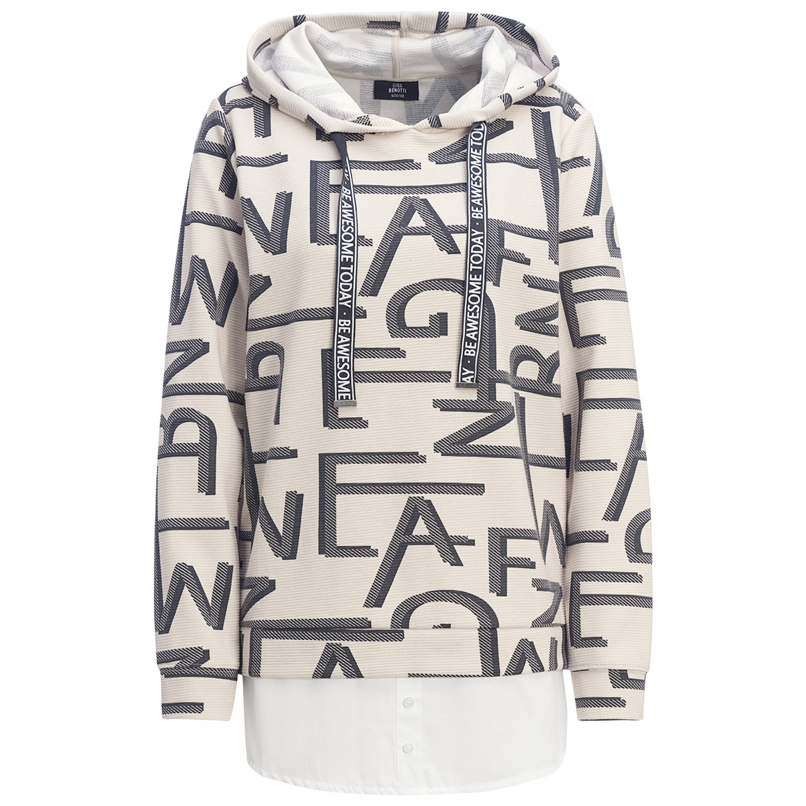 Damen Hoodie im Lagen-Look von Gina Benotti