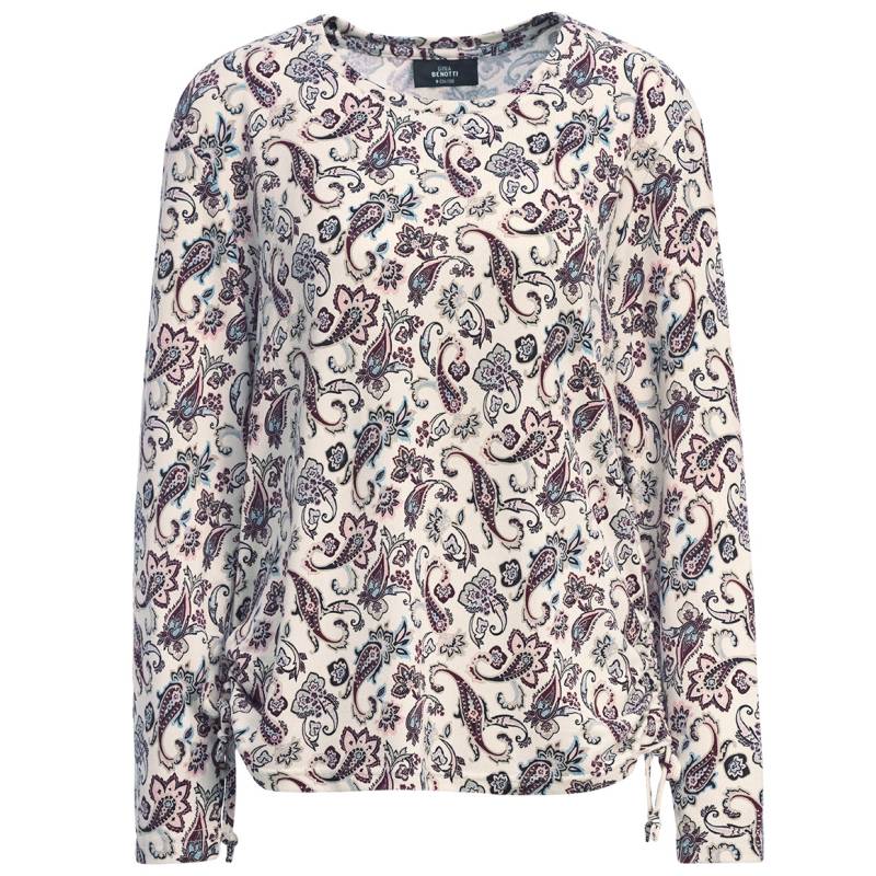 Damen Langarmshirt mit Allover-Muster von Gina Benotti