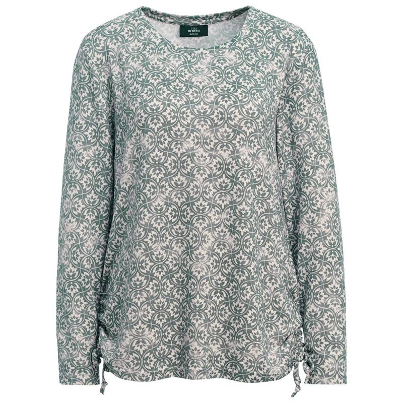 Damen Langarmshirt mit Allover-Muster von Gina Benotti