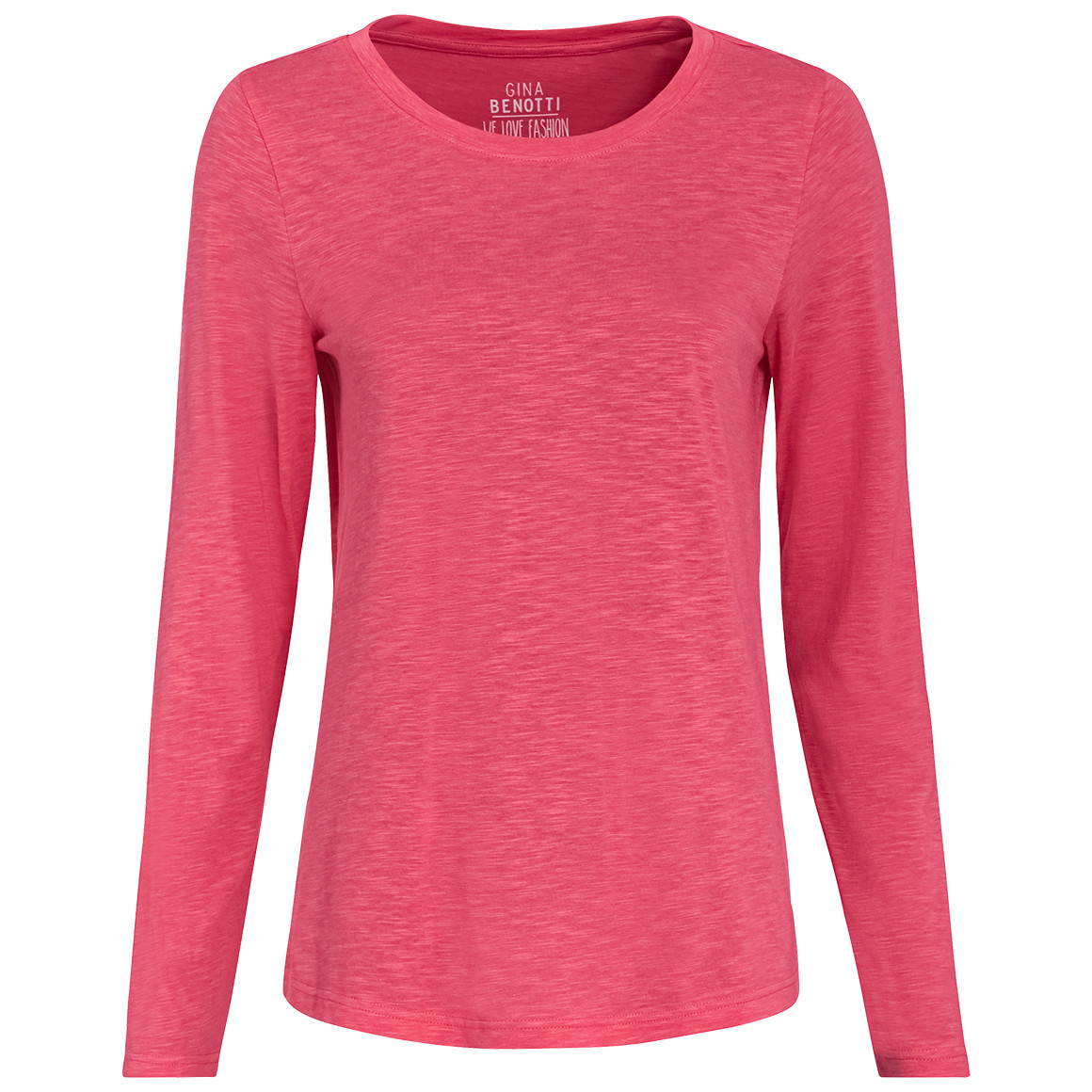 Damen Langarmshirt unifarben von Gina Benotti
