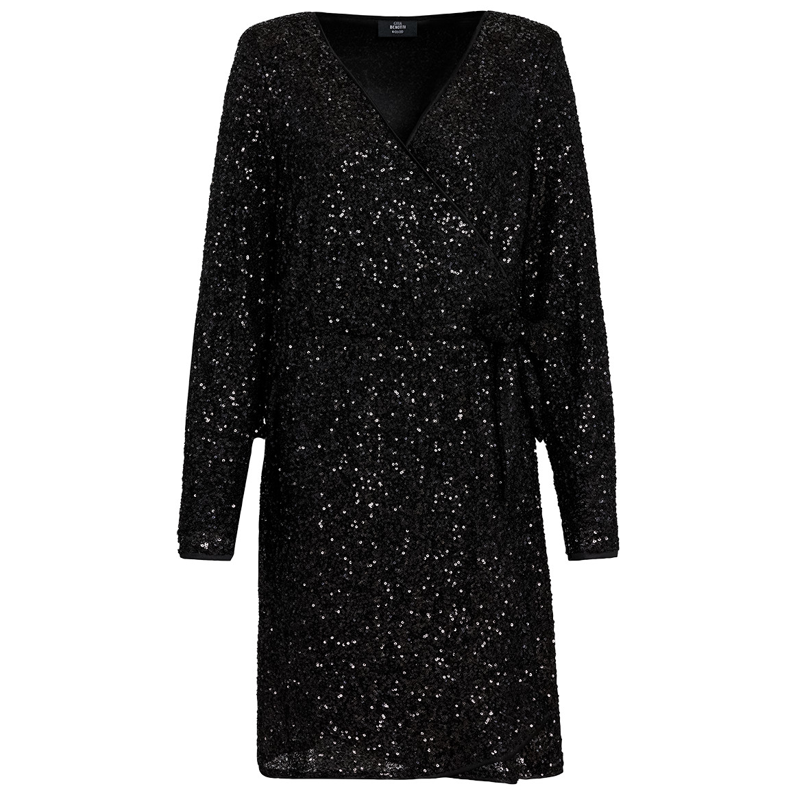 Damen Paillettenkleid  in Wickel-Optik von Gina Benotti