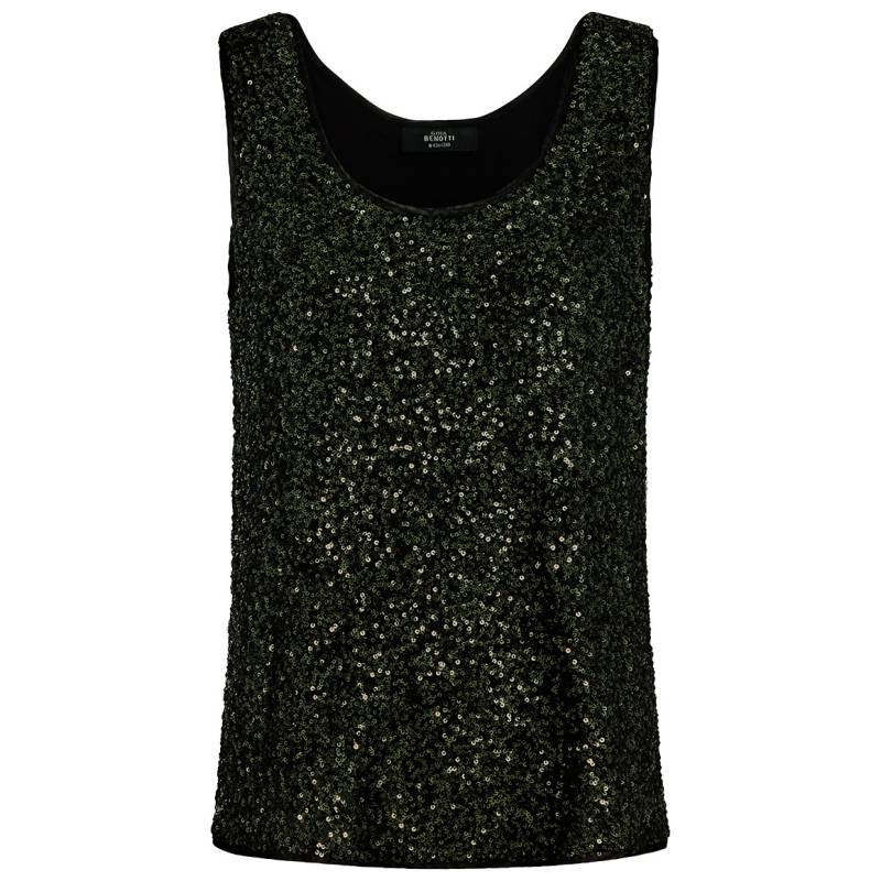 Damen Paillettentop mit breiten Trägern von Gina Benotti