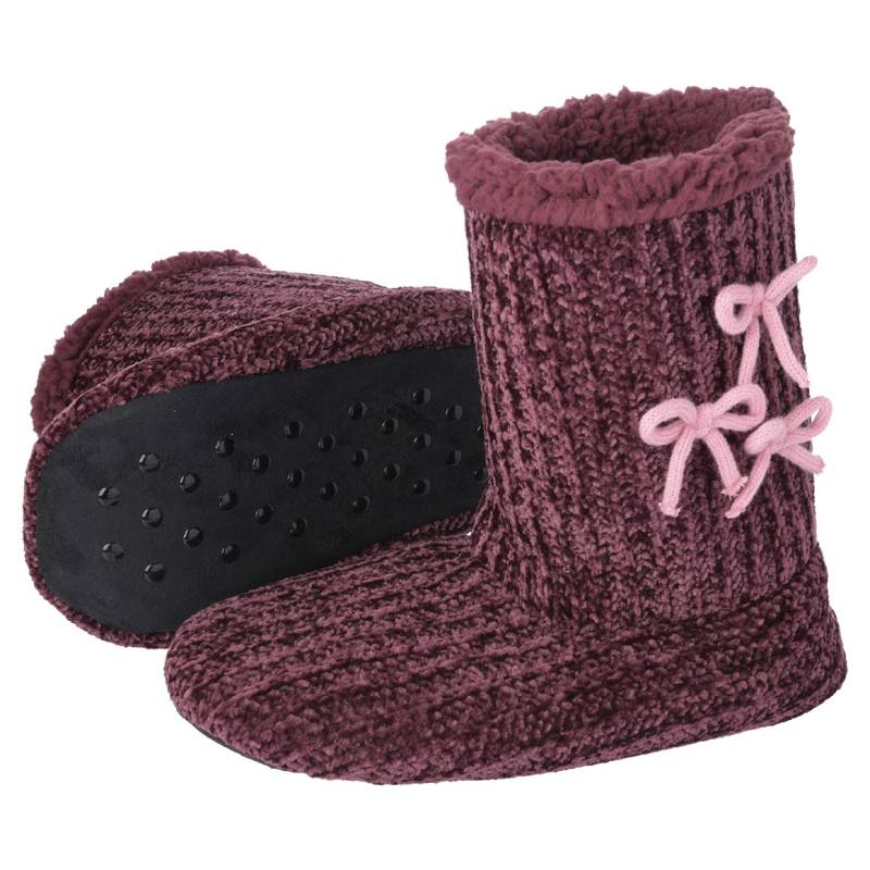 Damen Plüsch-Haussocken mit Stopper-Funktion von Gina Benotti