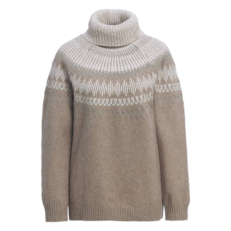 Damen Rollkragenpullover mit Norwegermuster von Gina Benotti